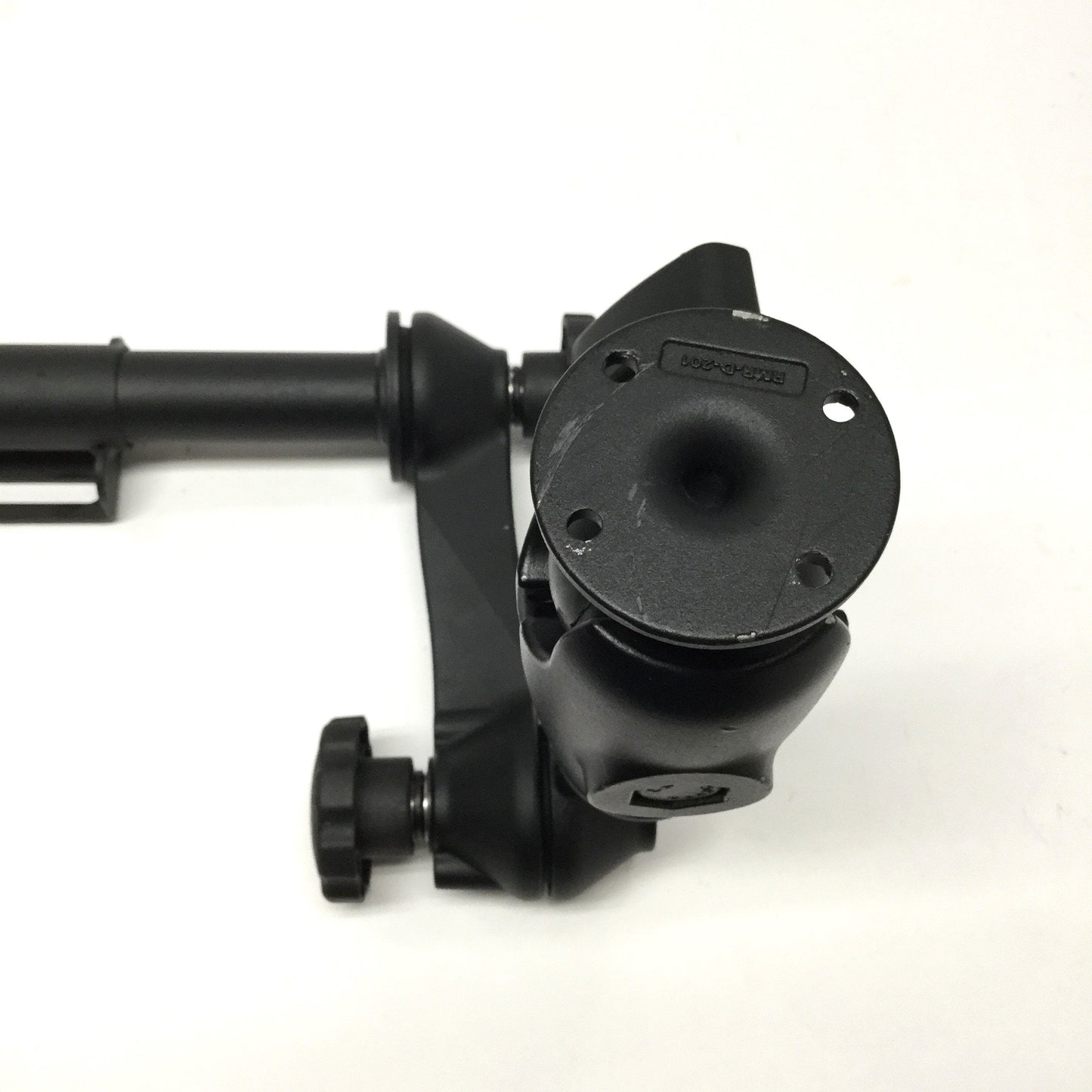 Used RAM Mount 8" Upper Tele-Pole w/ 15" Articulating Double-Swing Arm Swivel Socket