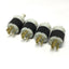 Used Lot of 4 Hubbell HBL4570C Twist-Lock Plug Connectors 250VAC 15A, L6-15P, 2P 3W