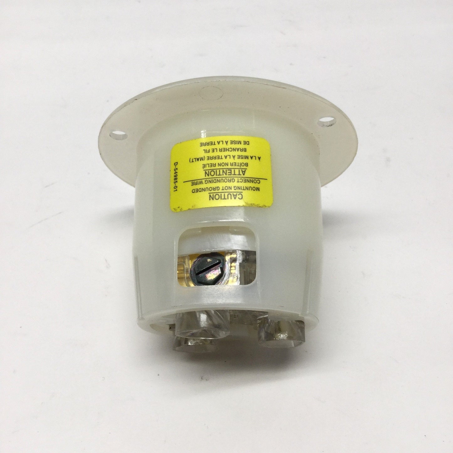 Used Hubbell HBL2626 Twist-Lock Flanged Female Receptacle, 2P 3W, 30A 250VAC, L6-30R