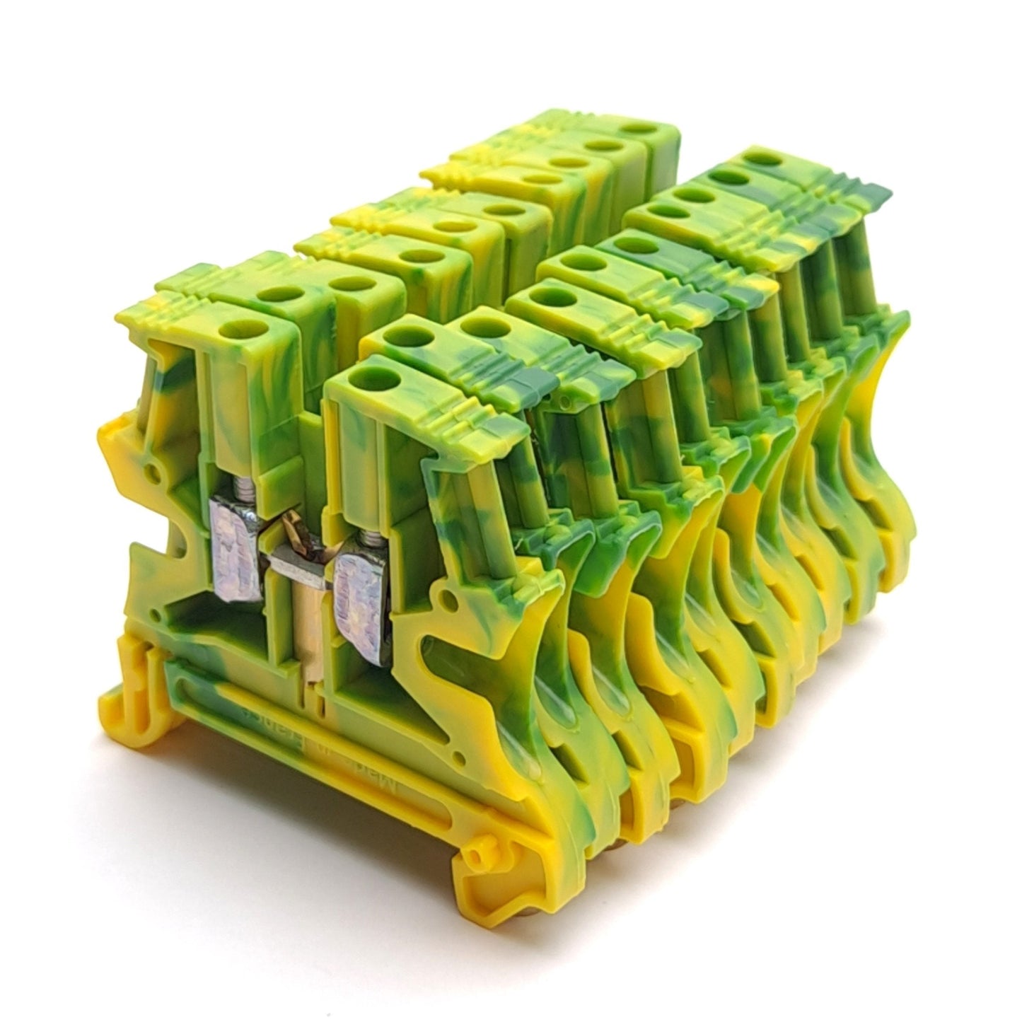 Used Lot of 10 Legrand 03171 Protection Conductor Terminal Block, 1-Level, 800V Rated