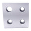New Lot of 2 80/20 2363 Offset Tap Base Plate 2.00"x2.00" w/1/2-13 Corner Tap