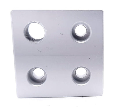 New Lot of 2 80/20 2363 Offset Tap Base Plate 2.00"x2.00" w/1/2-13 Corner Tap