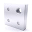 New Lot of 2 80/20 2363 Offset Tap Base Plate 2.00"x2.00" w/1/2-13 Corner Tap