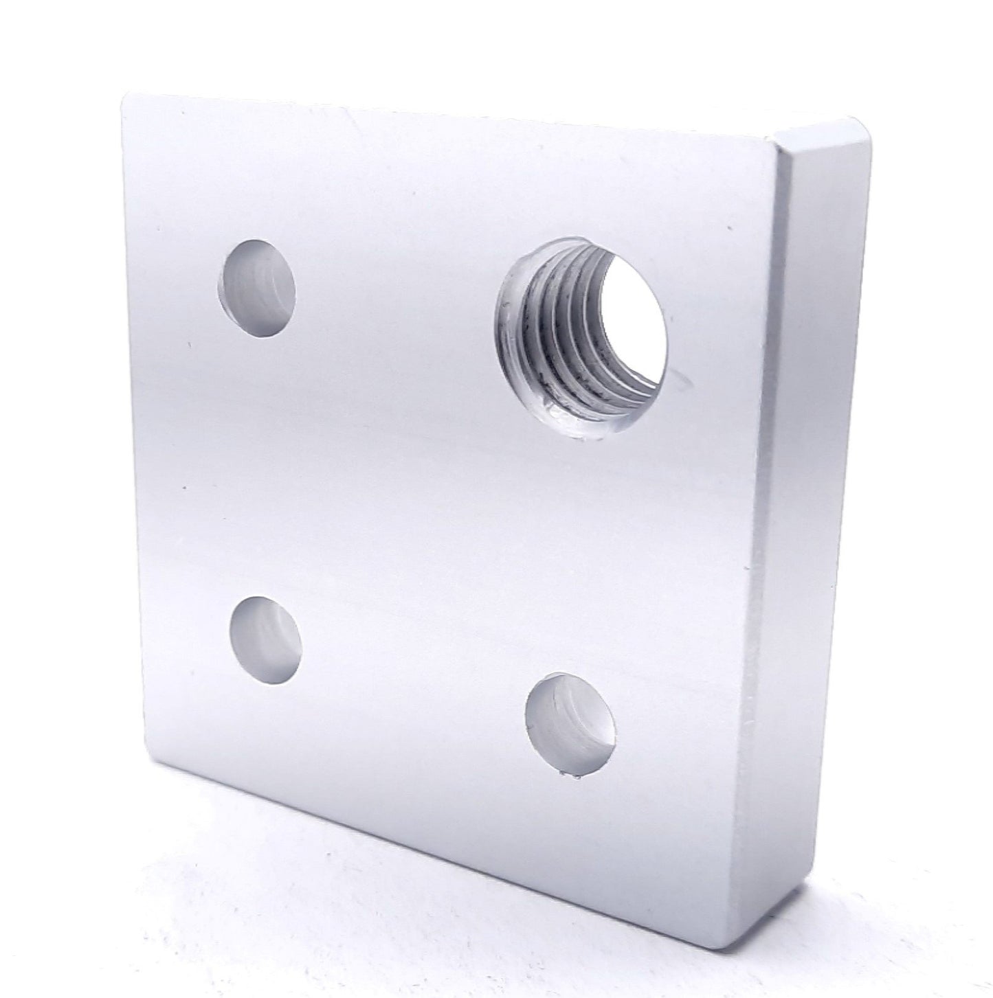 New Lot of 2 80/20 2363 Offset Tap Base Plate 2.00"x2.00" w/1/2-13 Corner Tap