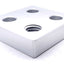 New Lot of 2 80/20 2363 Offset Tap Base Plate 2.00"x2.00" w/1/2-13 Corner Tap