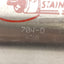 Used Bimba 704-D Pneumatic Cylinder, 3in Bore, 4in Stroke, 3/8in NPT, 250Psi, *Cut*