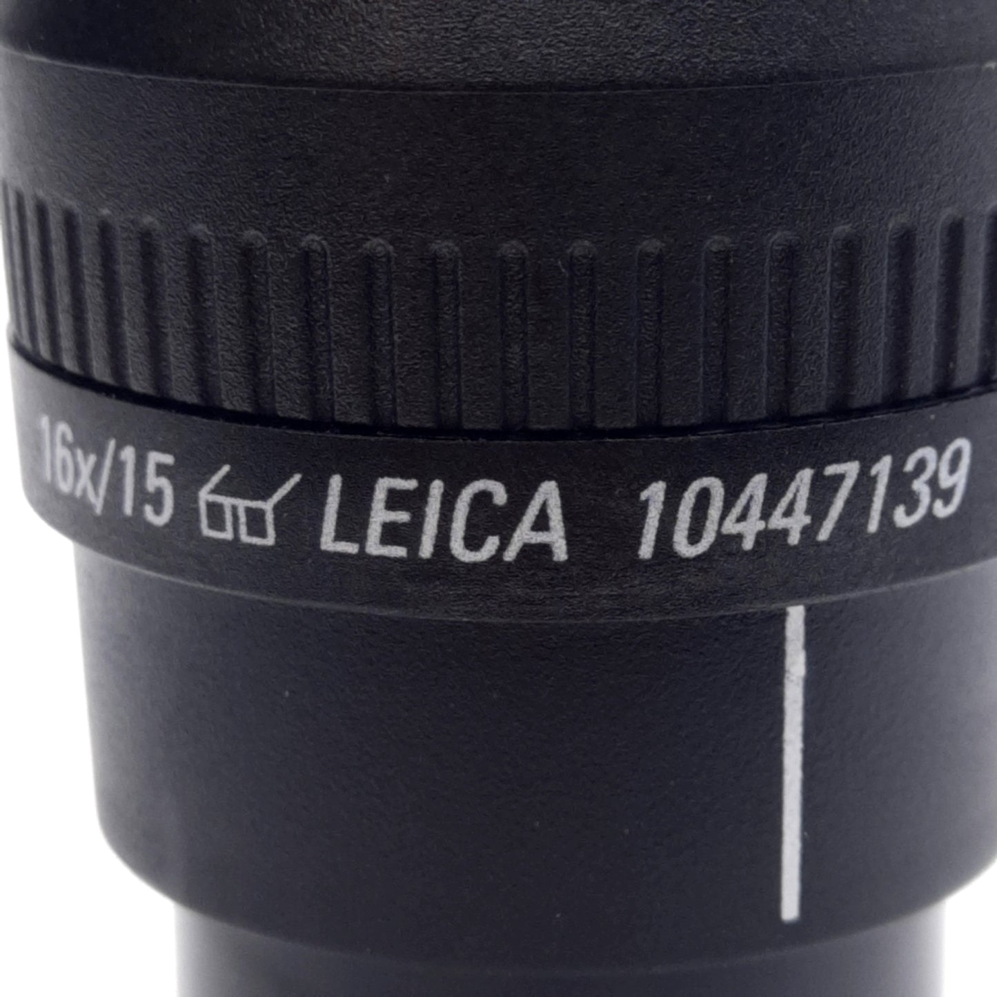 Used Leica 10447139 Microscope 16x/15 Adjustable Eyepiece Suitable for Eyeglass Users