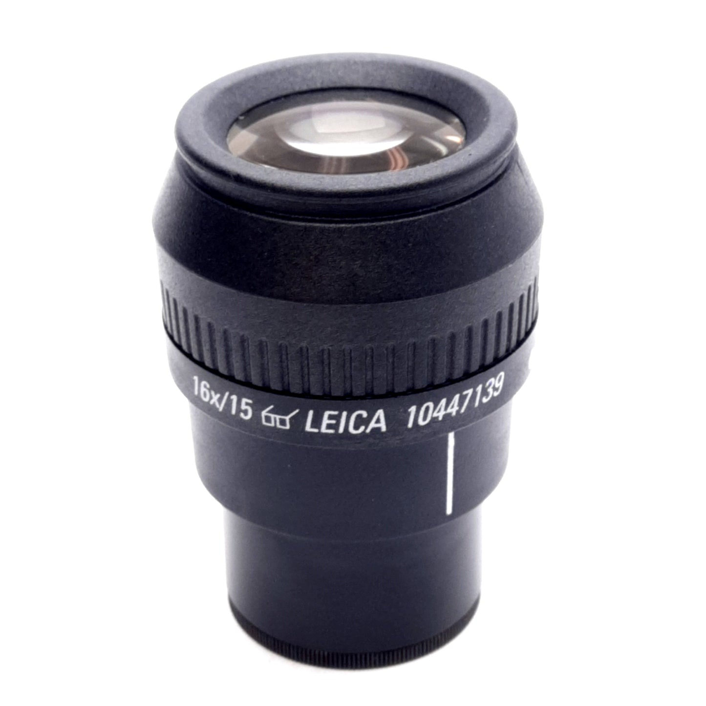 Used Leica 10447139 Microscope 16x/15 Adjustable Eyepiece Suitable for Eyeglass Users
