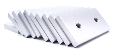 New Lot of 10 80/20 2437 Wide Backing Plate 15 Series & Ready Tube 5/16-18 3" x 1.5"