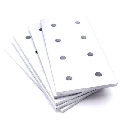 New Lot of 5 80/20 40-4365 Rectangular Flat Plate 40 Series 8 Hole 160mm x 80mm