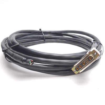Used Aerotech 630C1936 Rev C Motor Power Cable, 17ft, DB-9W4 Female to Flying Leads