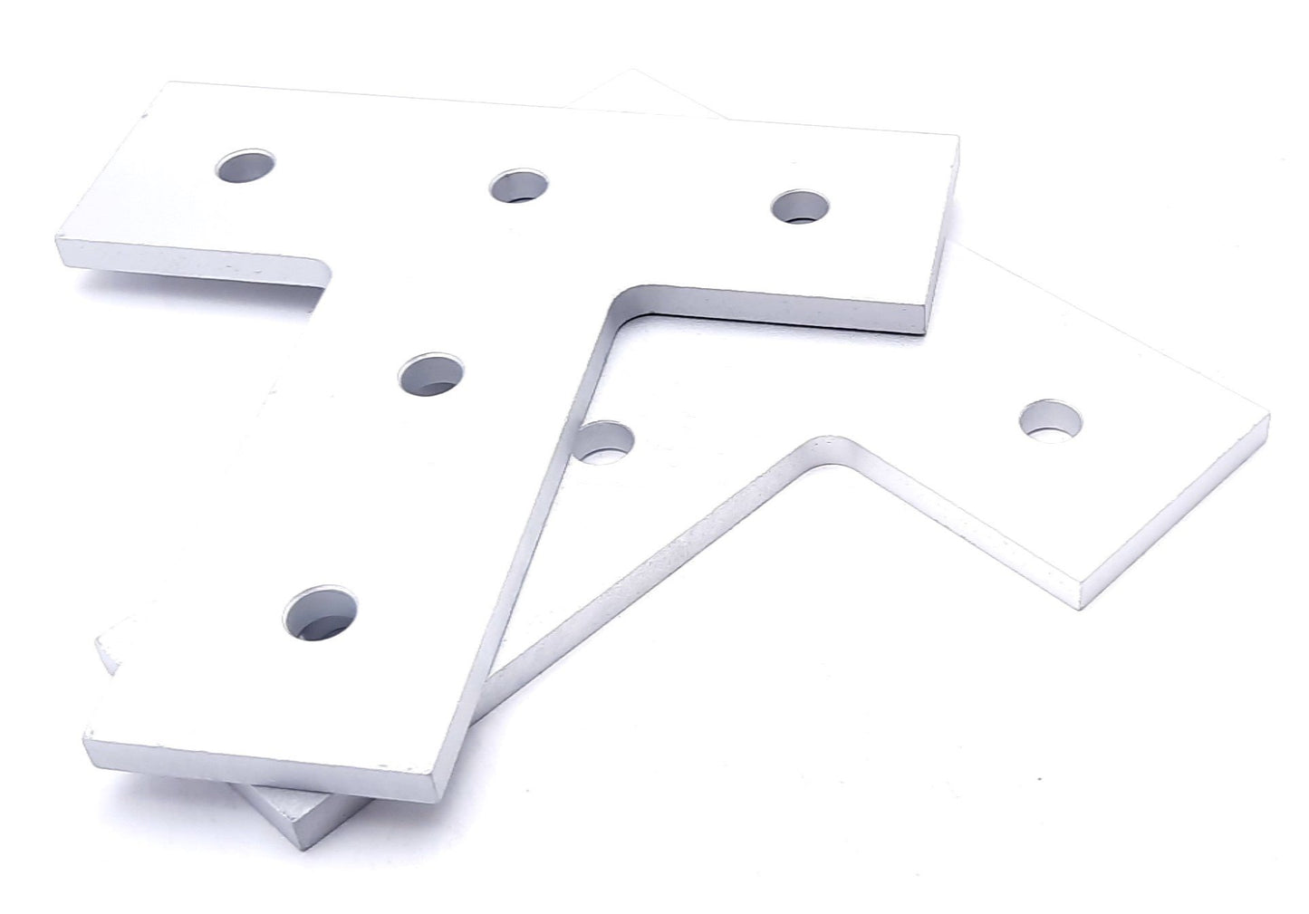 New Lot of 2 80/20 45-4480 Aluminum T Flat Plate 45 Series 5 Hole 135mm x 135mm