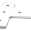 New Lot of 2 80/20 45-4480 Aluminum T Flat Plate 45 Series 5 Hole 135mm x 135mm
