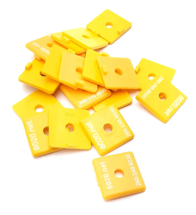 New Lot of 20 80/20 2030YEL ABS End Cap with Push-In Fastener 15 Series 1.5" x 1.5"