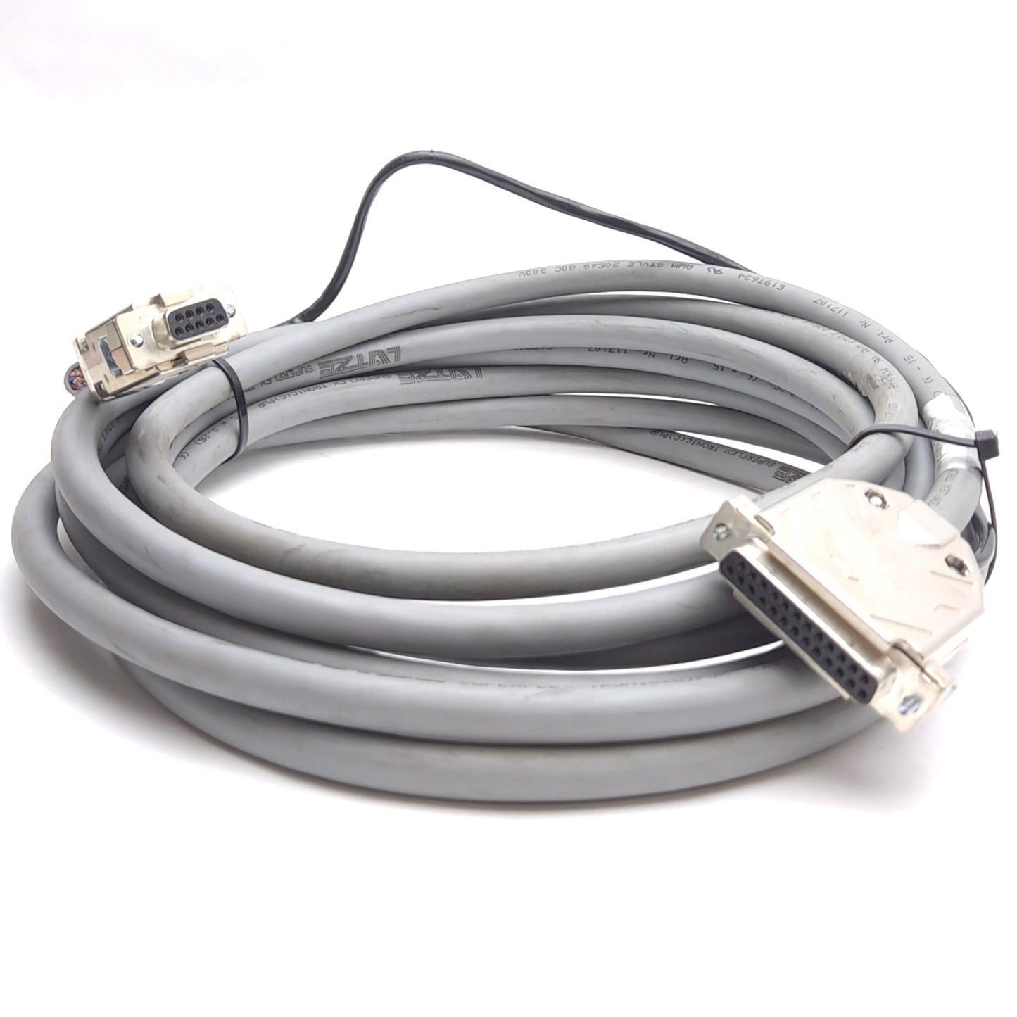 Used Aerotech 630D1928-2 Brushless Motor Feedback Cable, DB-25/DB-9 F to Flying Leads