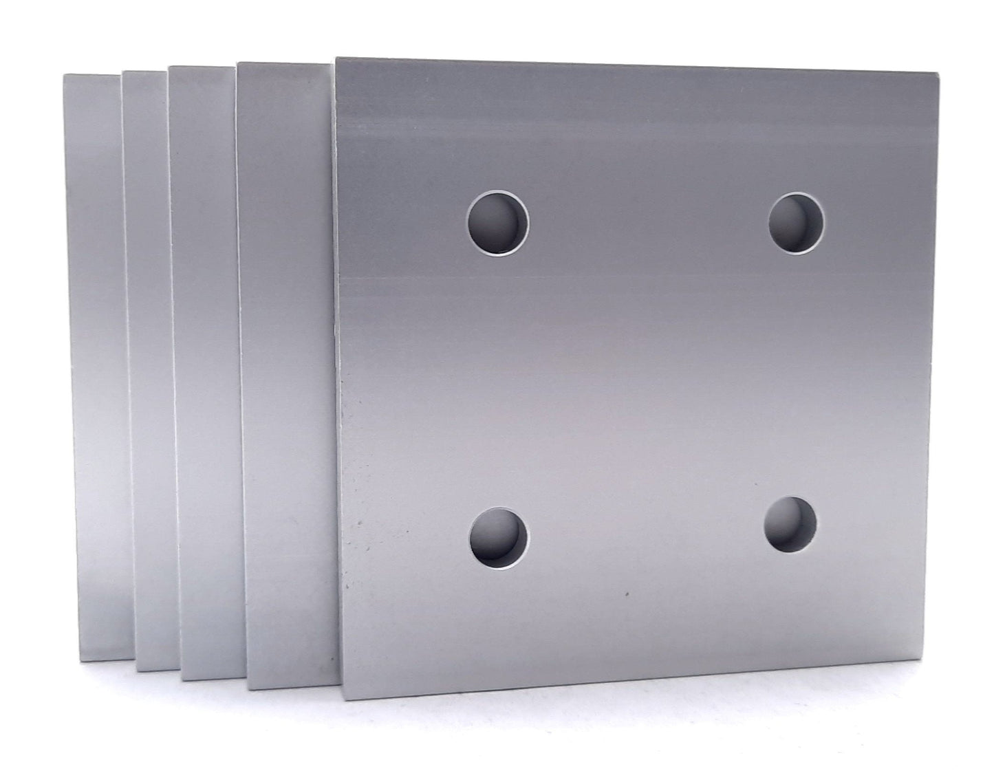 New Lot of 5 80/20 45-4367 Square Flat Plate 45 Series 4 Hole 90mm x 90mm