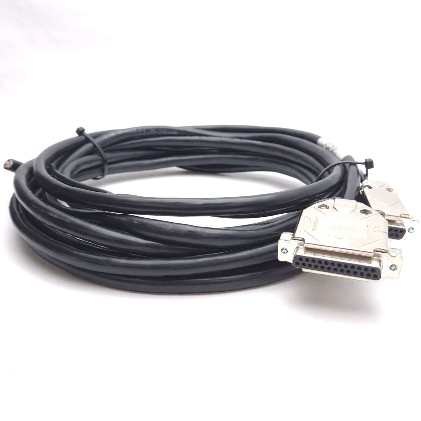 Used Aerotech 630D1839-4 Brushless Motor Feedback Cable, 16ft, DB-25/DB-9 Female