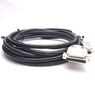 Used Aerotech 630D1839-4 Brushless Motor Feedback Cable, 16ft, DB-25/DB-9 Female