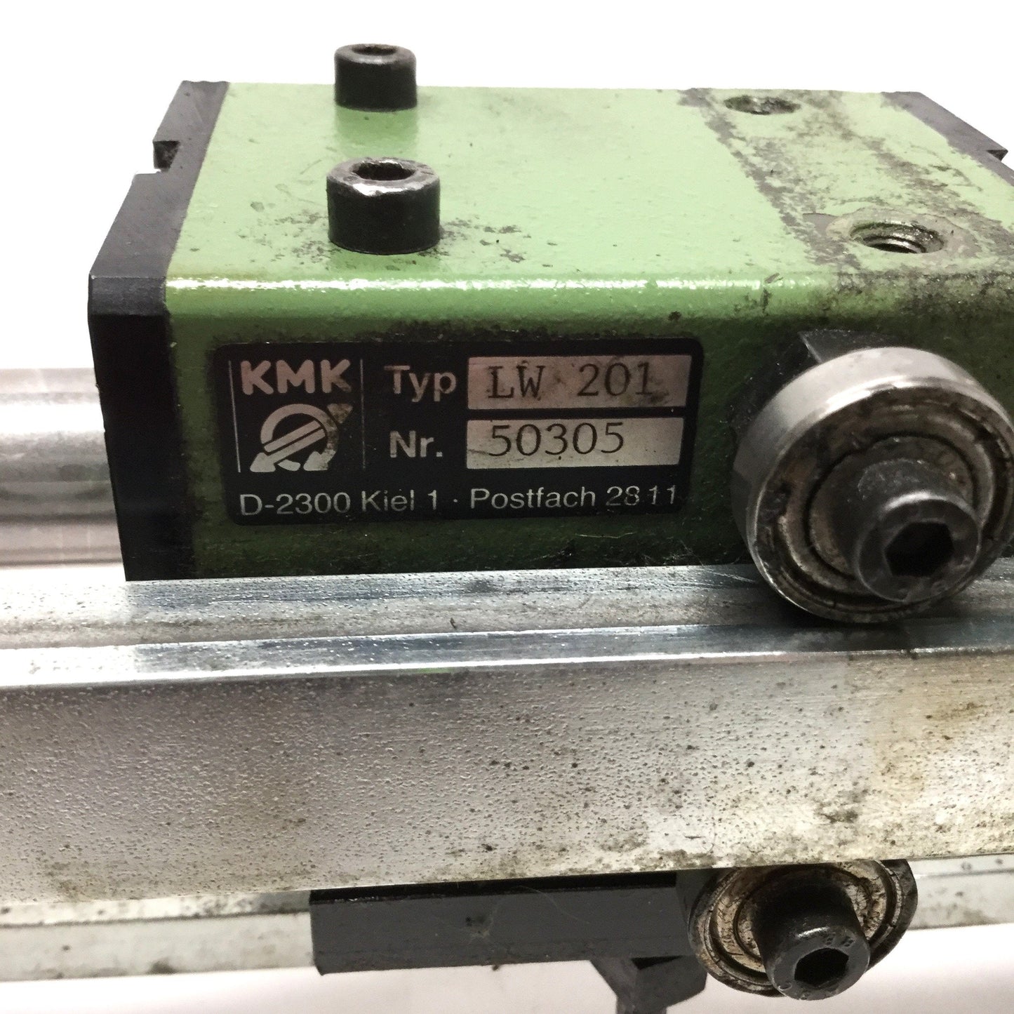Used KMK LW-201 Linear Bi-directional Gearbox 0.8-8mm Adjustable Pitch, 190mm Travel