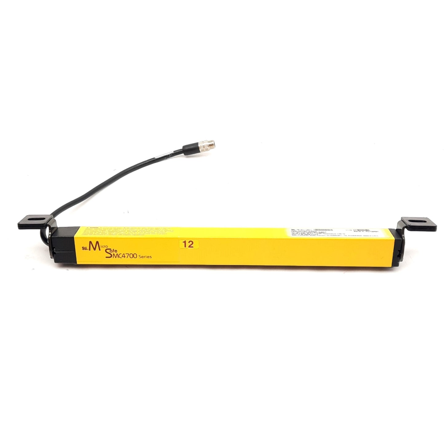 Used Sti MC47SR-12-300-X Light Curtain Transmitter, 48 Beams, 0.7-10ft, M12 5-Pin