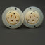 Used Lot of 2 Hubbell HBL5279C Straight Blade AC Receptacle, Flanged, 125V 15A