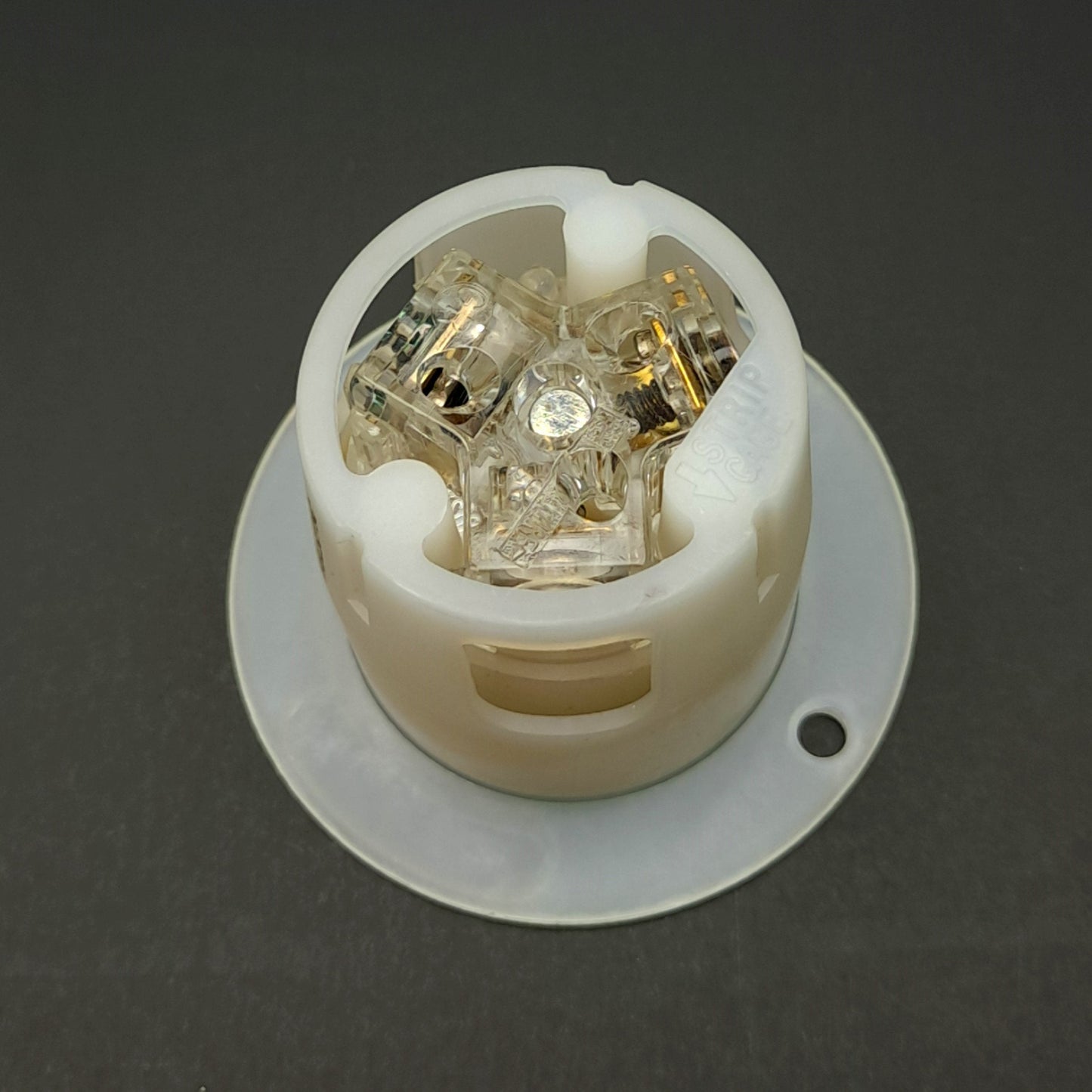 Used Lot of 2 Hubbell HBL5279C Straight Blade AC Receptacle, Flanged, 125V 15A