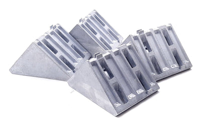 New Lot of 4 80/20 14111 86mm Inside Corner Bracket w/Dual Support 45 Series 8 Hole