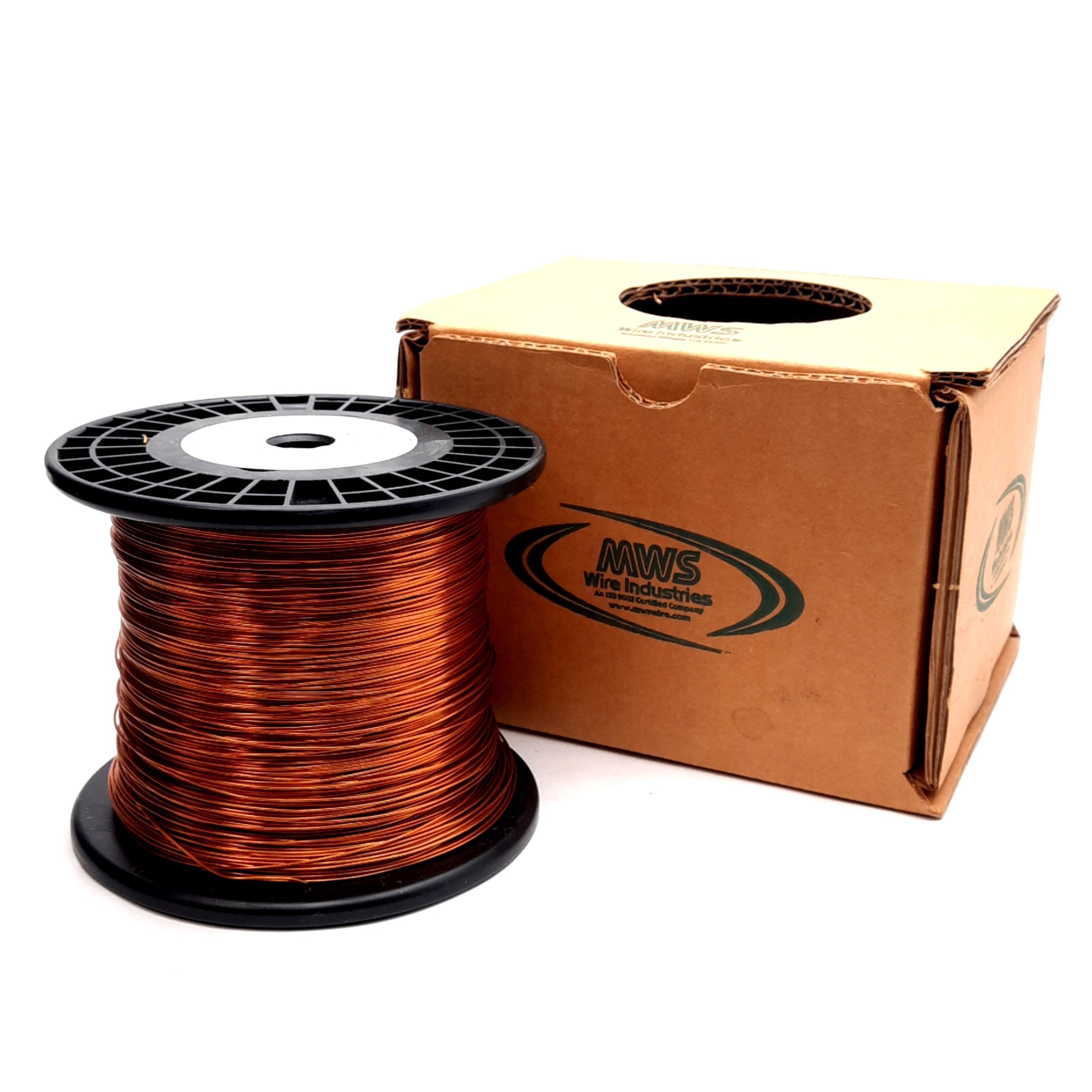 MWS Industries 20 SML Polyimide Coated Magnet Wire, 20 AWG, NEMA MW16 ...