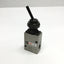 Used SMC VM230-N02-08 3-Port Mechanical Air Valve, Toggle Lever, 1/4" NPT