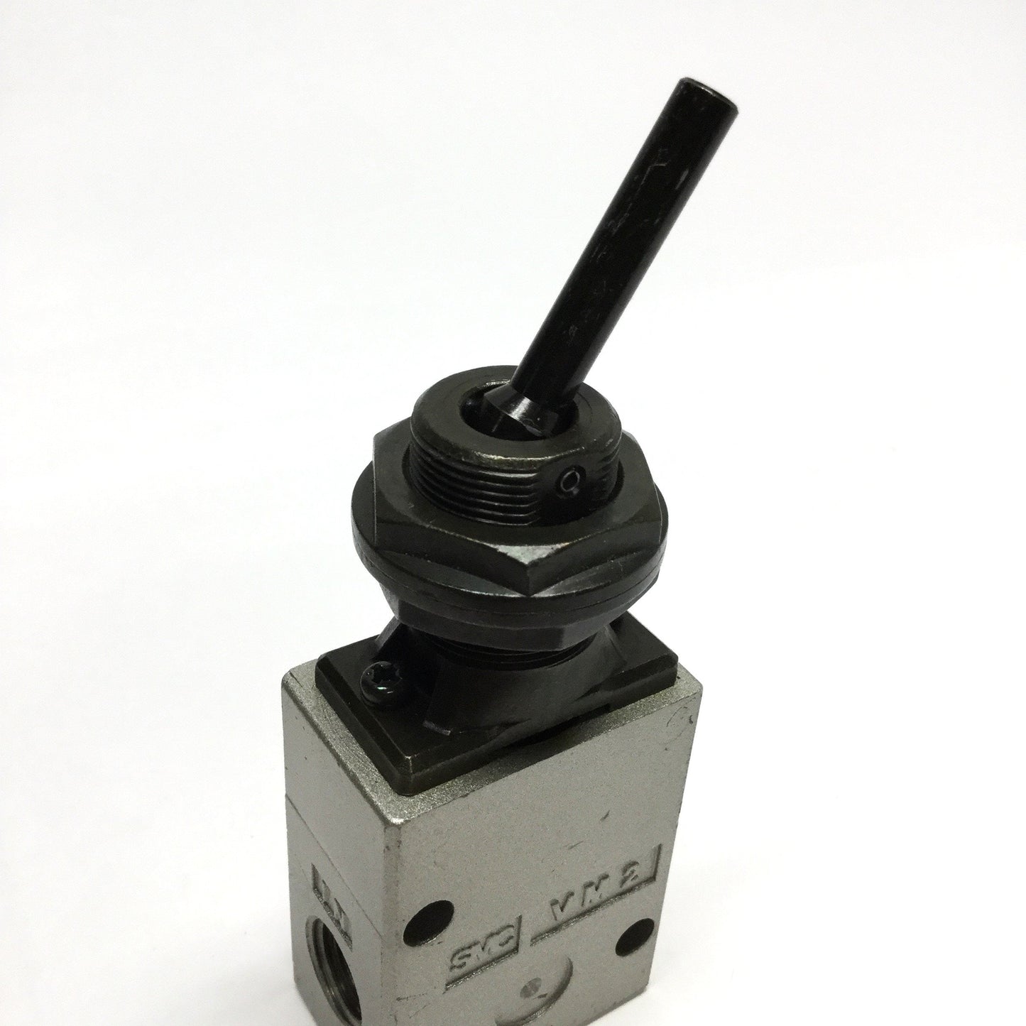 Used SMC VM230-N02-08 3-Port Mechanical Air Valve, Toggle Lever, 1/4" NPT