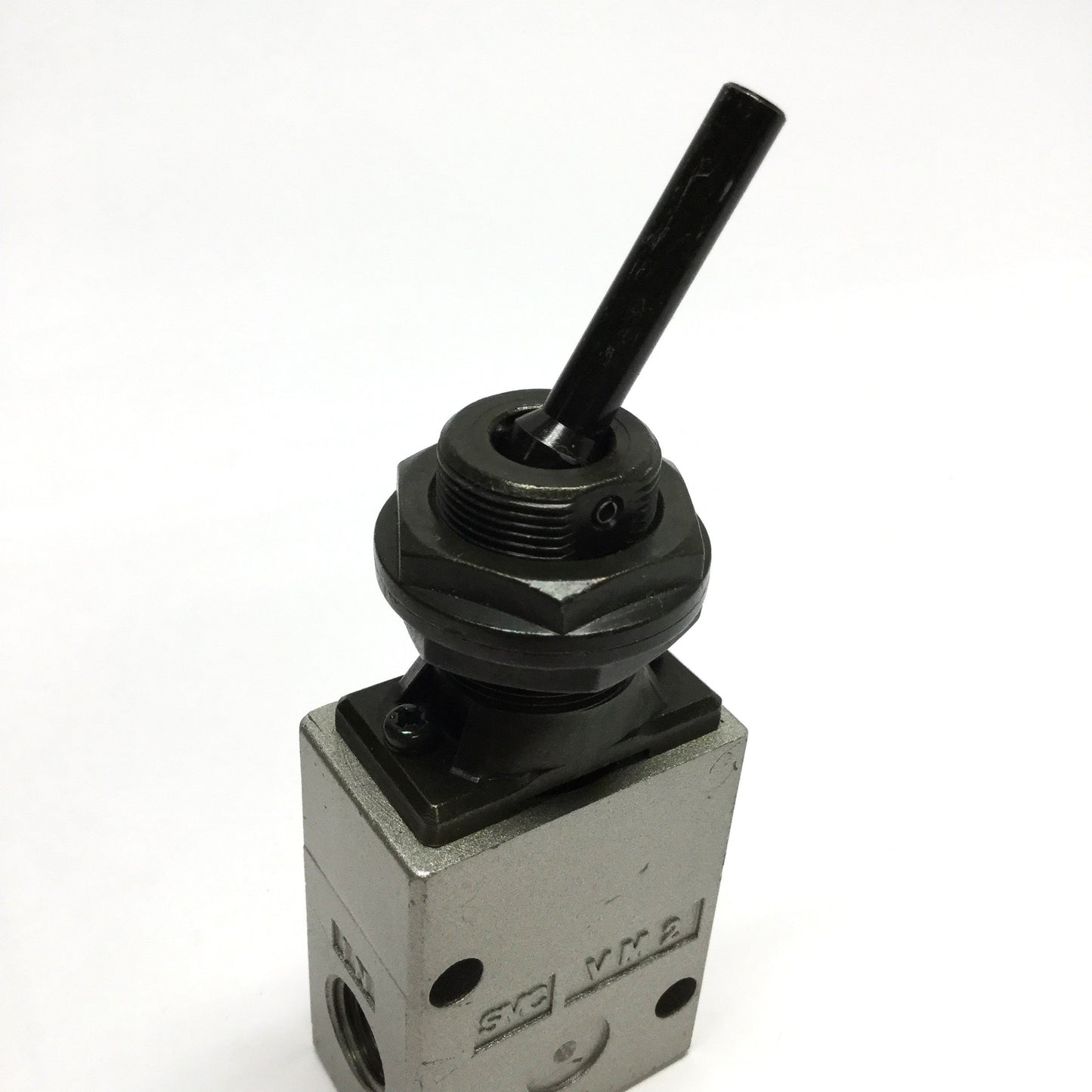 Used SMC VM230-N02-08 3-Port Mechanical Air Valve, Toggle Lever, 1/4" NPT