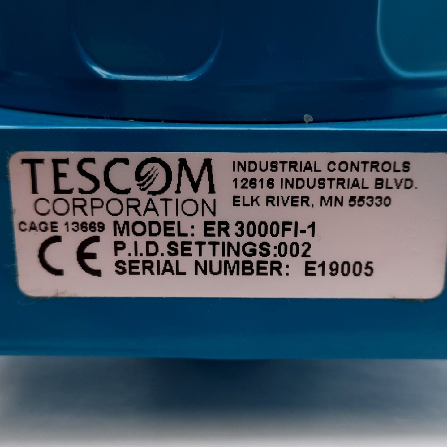 Used Tescom ER3000FI-1 Pressure Controller 120PSI IN, 0-100PSI OUT, 1/8 1/4 1/2 NPT