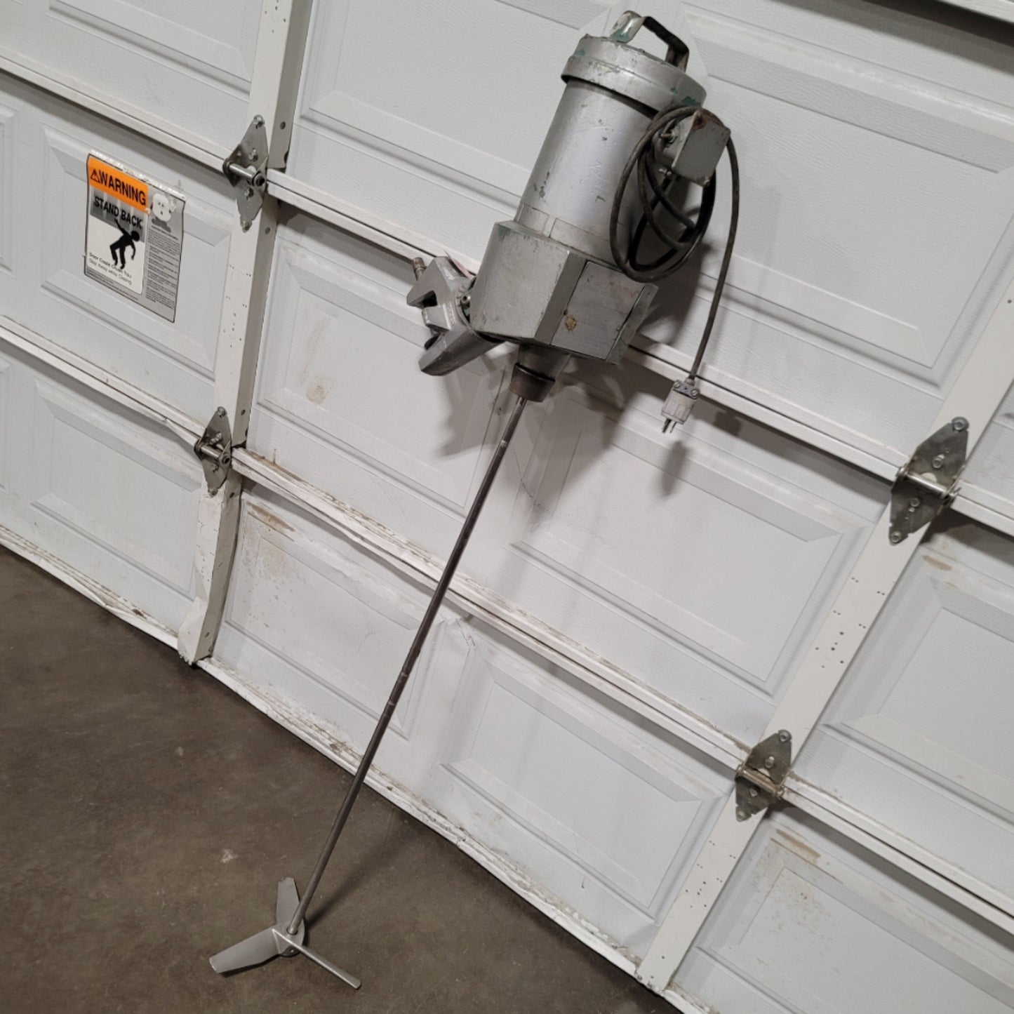 Used Lightnin XJ-30 Clamp Mount Gear Drive Mixer With A310 Impeller 0.3HP, 115/230VAC
