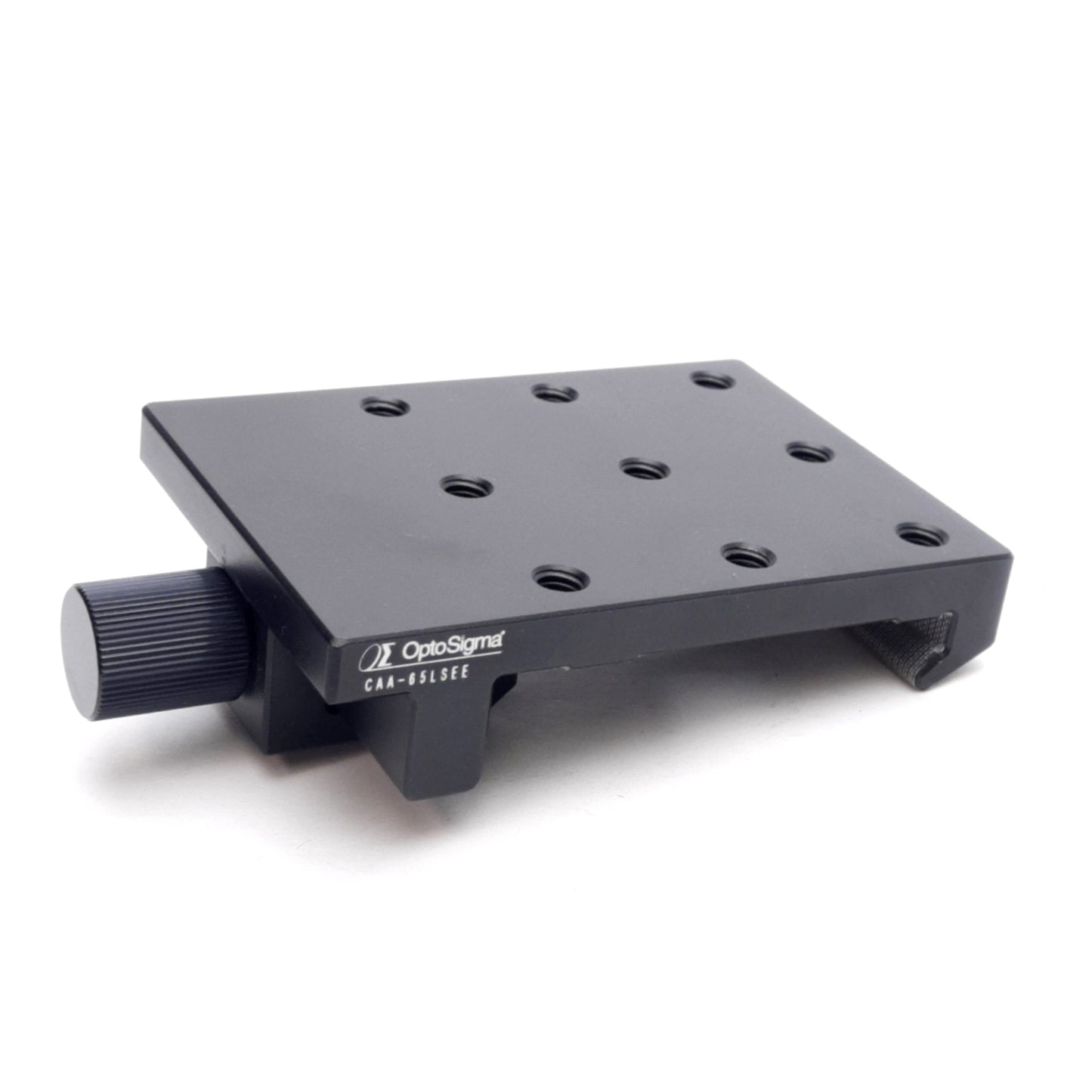 Used OptoSigma CAA-65LSEE Carrier For Medium Optical Rail, 90x65mm, M6x1.0 Thread