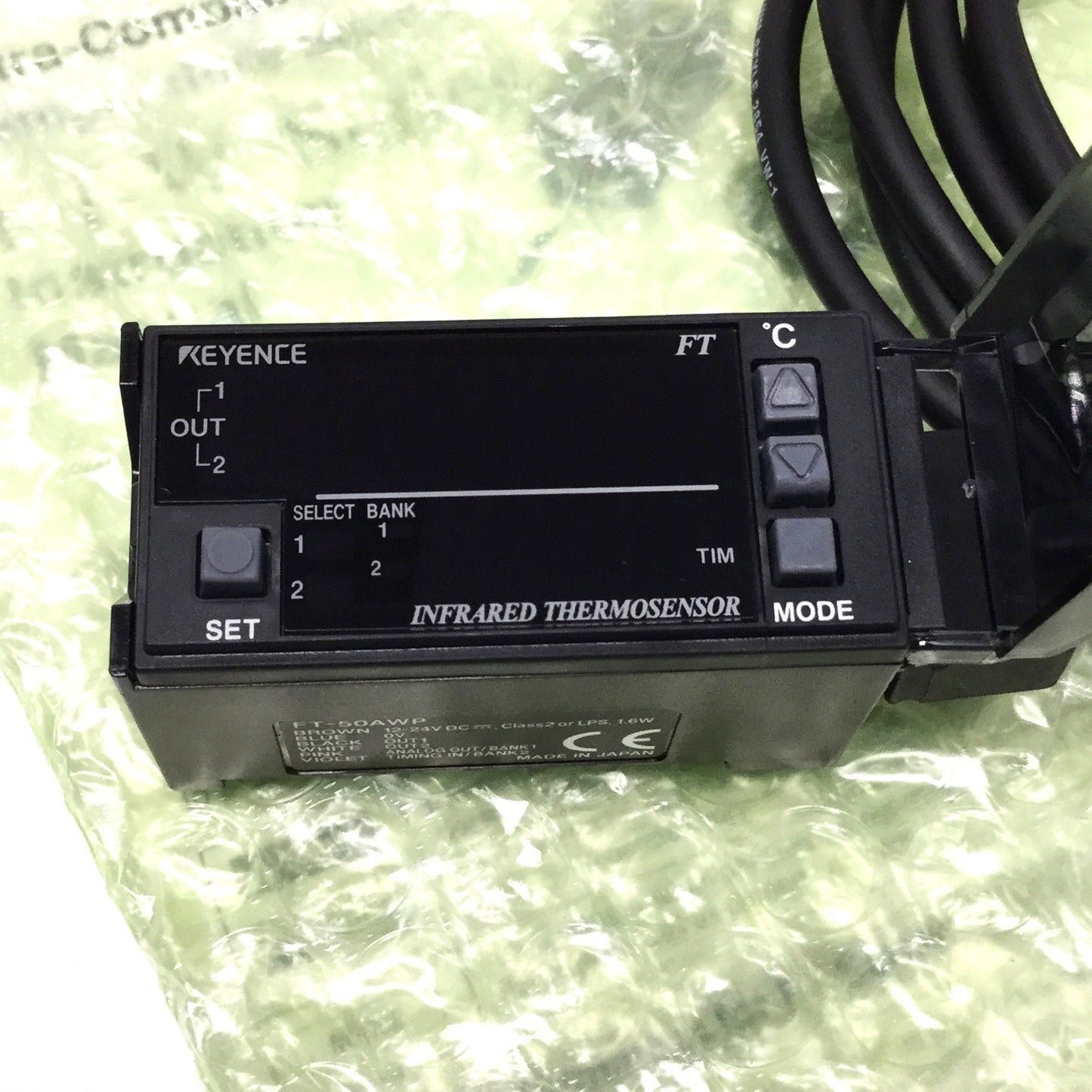 New – Open box Keyence FT-50AWP Digital Infrared Temperature Sensor 12-24VDC, PNP, 4-20mA