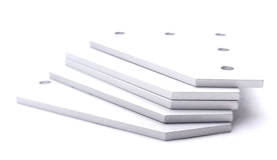 New – Open box Lot of 5 80/20 30-4351 90 Degree Angled Flat Plate 30 Series 5 Hole 90mm x 90mm