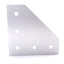 New – Open box Lot of 5 80/20 30-4351 90 Degree Angled Flat Plate 30 Series 5 Hole 90mm x 90mm