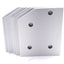 New – Open box Lot of 5 80/20 40-4331 30 Degree Angled Flat Plate 40 Series 4 Hole 93.40mmx80mm