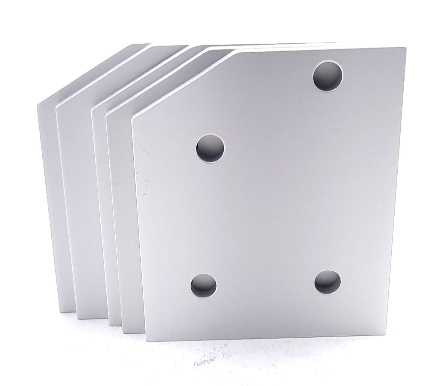 New – Open box Lot of 5 80/20 40-4331 30 Degree Angled Flat Plate 40 Series 4 Hole 93.40mmx80mm