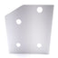 New – Open box Lot of 5 80/20 40-4331 30 Degree Angled Flat Plate 40 Series 4 Hole 93.40mmx80mm
