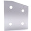 New – Open box Lot of 5 80/20 40-4316 15 Degree Angled Flat Plate 40 Series 4 Hole 94mm x 90mm