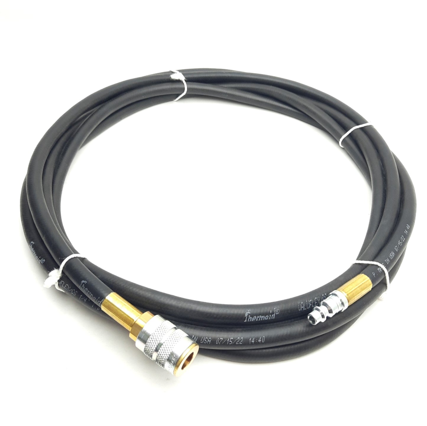 New – Open box Thermoid VFB02520-15-51 Hydraulic Hose, 1/4in ID, 200psi WP, 2F QD Coupler, 15Ft