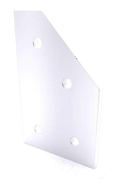 New Lot of 5 80/20 40-4346 45 Degree Angled Flat Plate 40 Series 4 Hole 120mm x 80mm