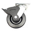 Used Lot of 4 Colson 4.06109.335 BRK4 Top Plate Swivel Caster, ø6in Wheel, 1200lbs