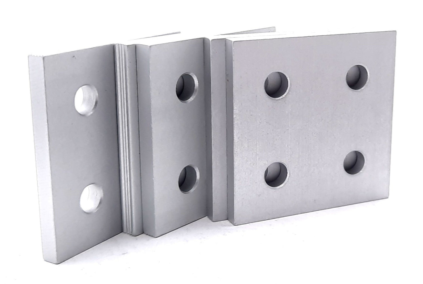 New Lot of 5 80/20 20-4167 Aluminum Square Flat Plate 20 Series 4 Hole 40mm x 40mm