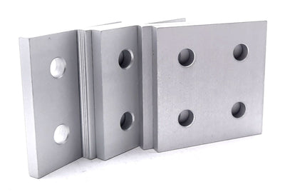 New Lot of 5 80/20 20-4167 Aluminum Square Flat Plate 20 Series 4 Hole 40mm x 40mm