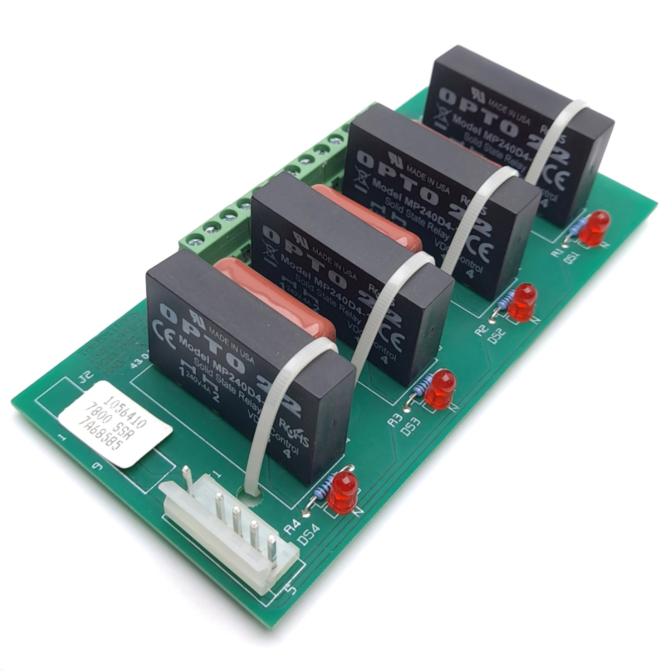 Thermotron 7A6585 Relay Board, 4x MP240D4-17 Solid State Relays, 250VA ...