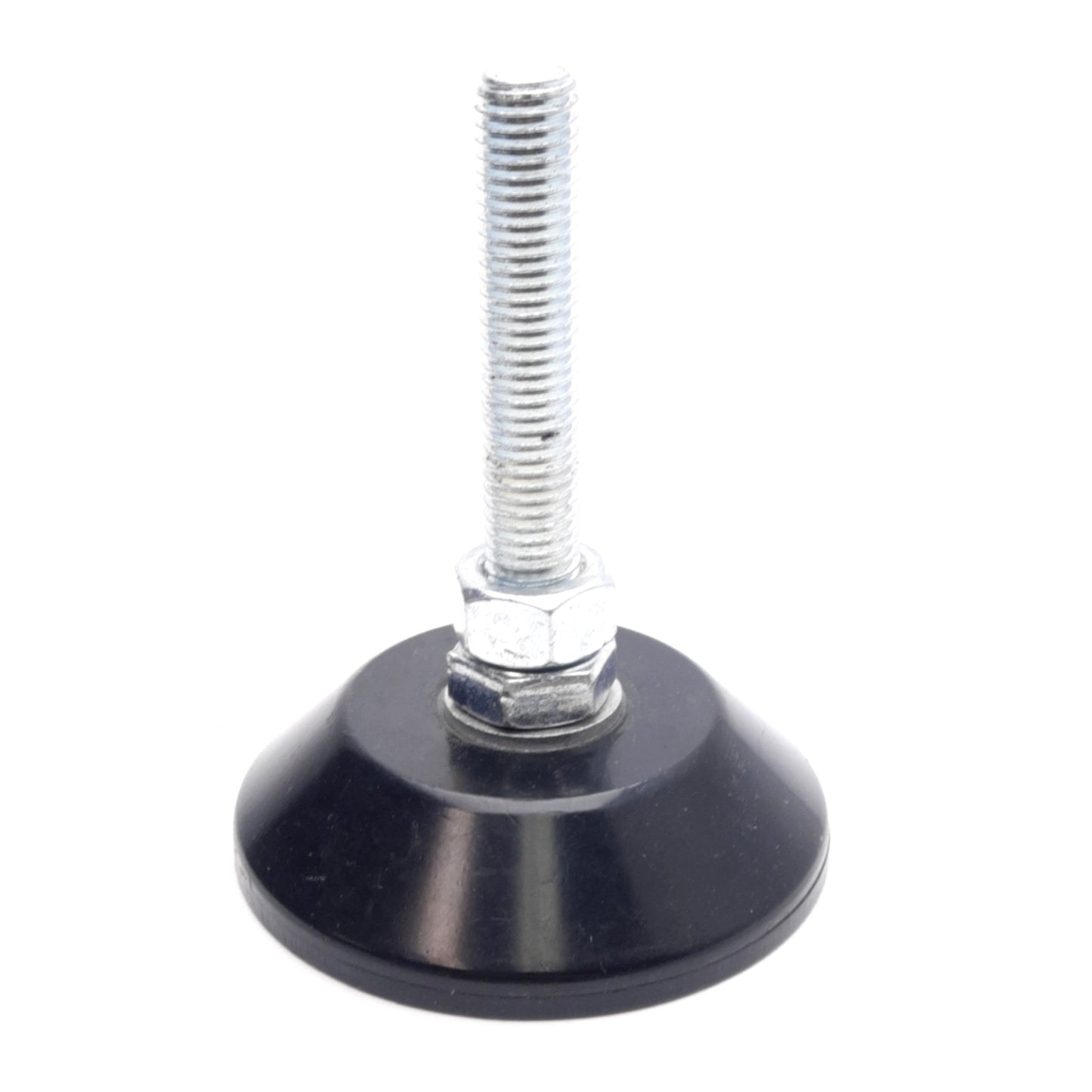 Used Lot of 4 Machine Mount Leveling Feet, ø3in Base, 4in Tall, M12x1.75 Thread