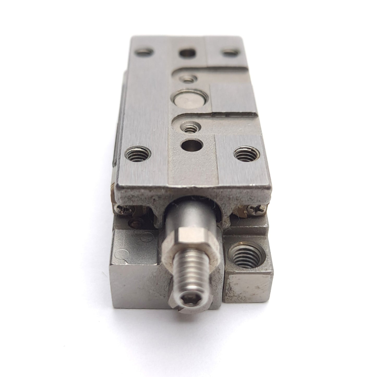 Used SMC MXP6-5CN Guided Cylinder, ø6mm Bore, 5mm Stroke, 0.15-0.7MPa, M3 x 0.5 Port