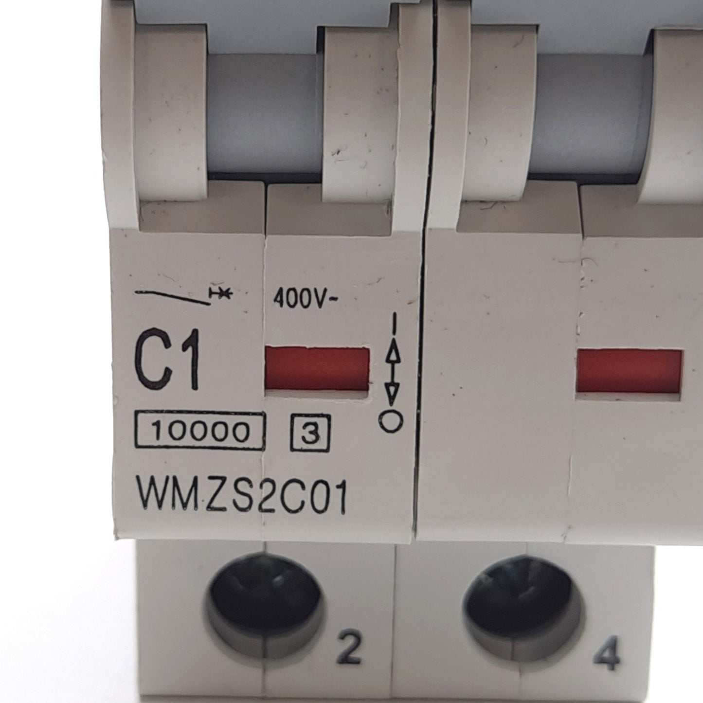 Used Lot of 2 Eaton WMZS2C01 Circuit Breaker, 2-Pole, C-Curve, 277/480VAC 1A